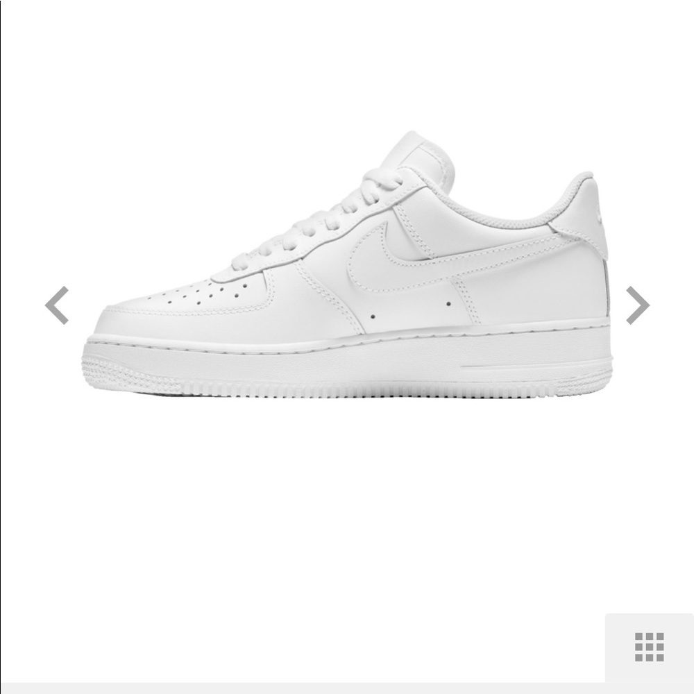 Nike Air Force 1 , white leather women size 10.5.